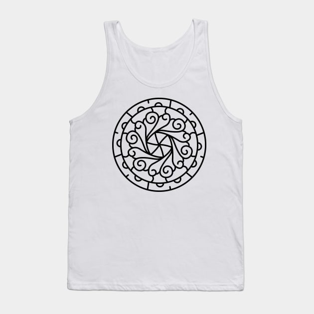 MANDALA T-SHIRT MANDALA 129 Tank Top by abcmandalaclothing